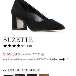 Donald Pliner Suzette Black Block Heel Pumps